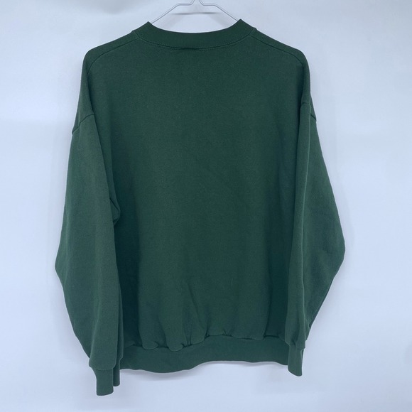 Vintage 90s Green Bay Packers Graphic Crewneck Sweatshirt Large Logo 7 Green NFL - Picture 3 of 5